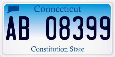 CT license plate AB08399