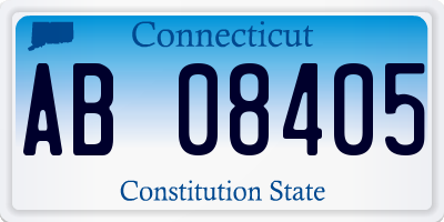 CT license plate AB08405