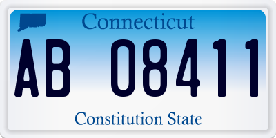 CT license plate AB08411