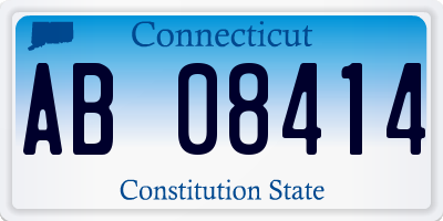 CT license plate AB08414