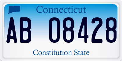 CT license plate AB08428