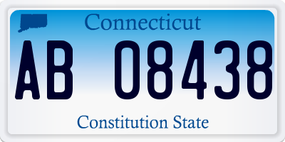 CT license plate AB08438