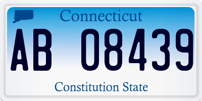 CT license plate AB08439