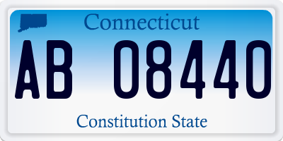 CT license plate AB08440