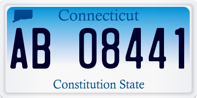 CT license plate AB08441