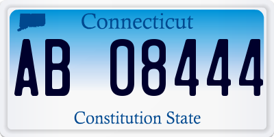 CT license plate AB08444