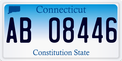 CT license plate AB08446