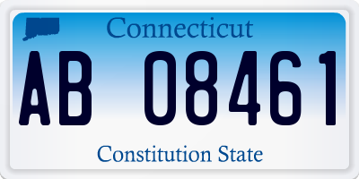 CT license plate AB08461