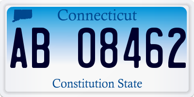 CT license plate AB08462