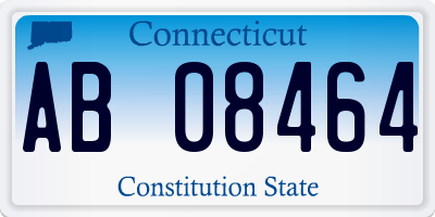 CT license plate AB08464