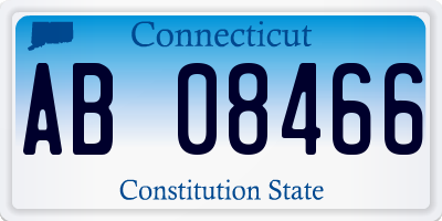 CT license plate AB08466