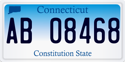 CT license plate AB08468