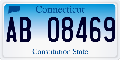 CT license plate AB08469