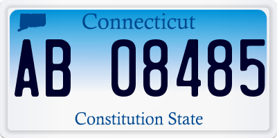 CT license plate AB08485