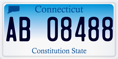 CT license plate AB08488