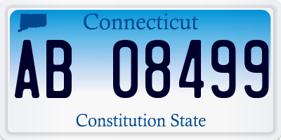 CT license plate AB08499