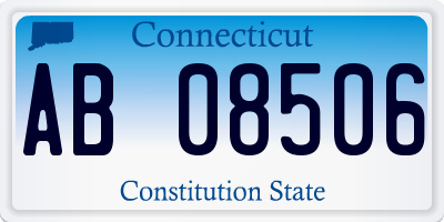 CT license plate AB08506