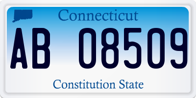 CT license plate AB08509