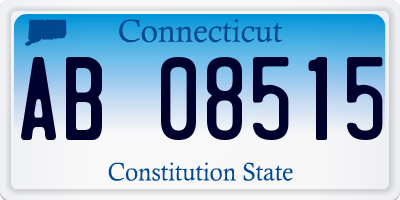 CT license plate AB08515