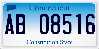 CT license plate AB08516