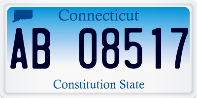 CT license plate AB08517