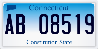 CT license plate AB08519