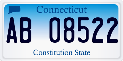 CT license plate AB08522