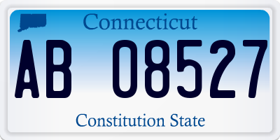 CT license plate AB08527