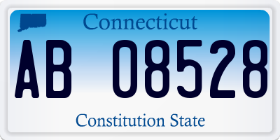 CT license plate AB08528