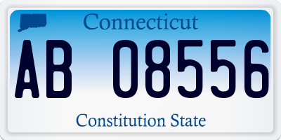 CT license plate AB08556