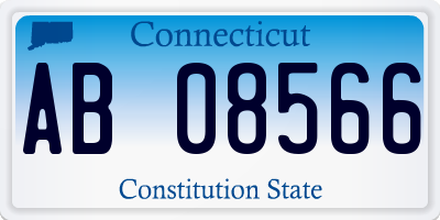 CT license plate AB08566