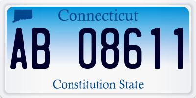 CT license plate AB08611