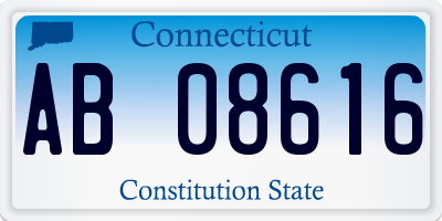 CT license plate AB08616