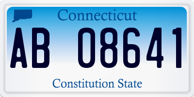 CT license plate AB08641