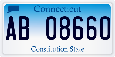 CT license plate AB08660