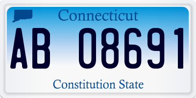 CT license plate AB08691