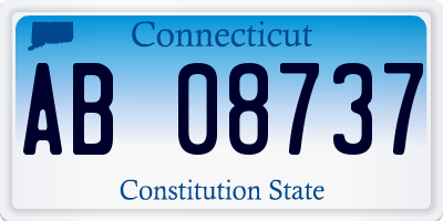 CT license plate AB08737