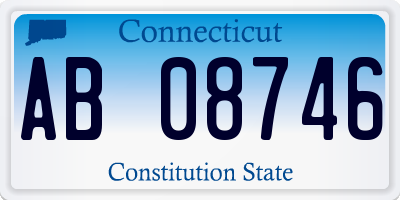 CT license plate AB08746