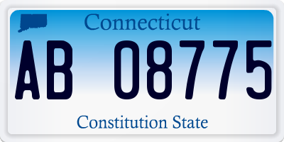 CT license plate AB08775