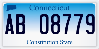 CT license plate AB08779