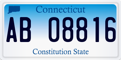 CT license plate AB08816