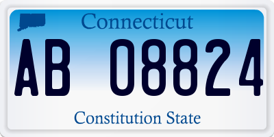 CT license plate AB08824