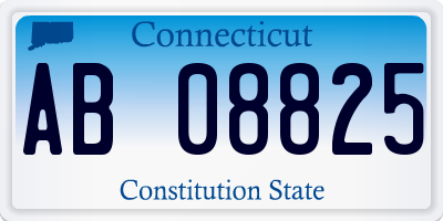 CT license plate AB08825
