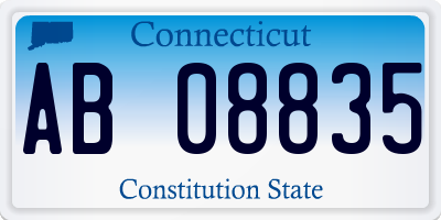 CT license plate AB08835