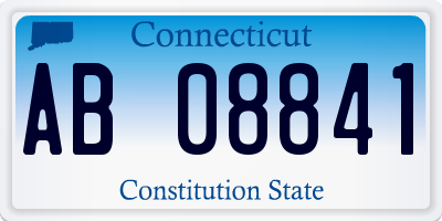 CT license plate AB08841