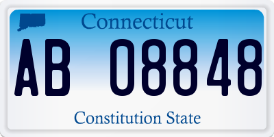 CT license plate AB08848