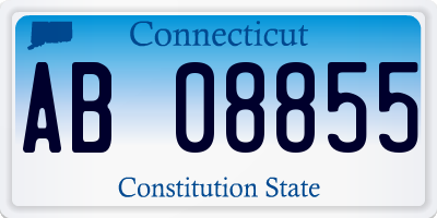CT license plate AB08855