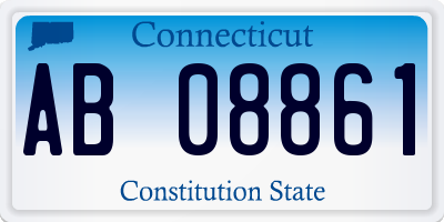 CT license plate AB08861