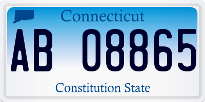 CT license plate AB08865