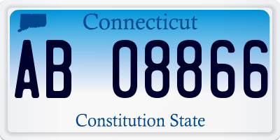CT license plate AB08866